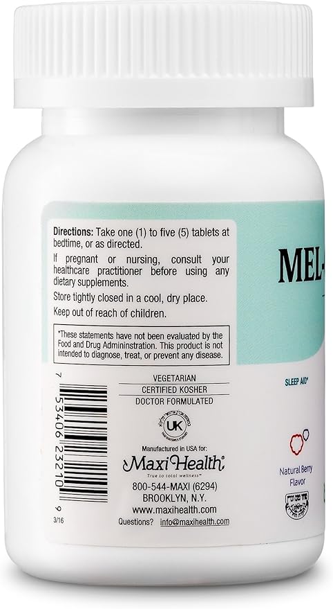 Maxi Health Mel-O-Chew Sleep Aid - 100 Chewies