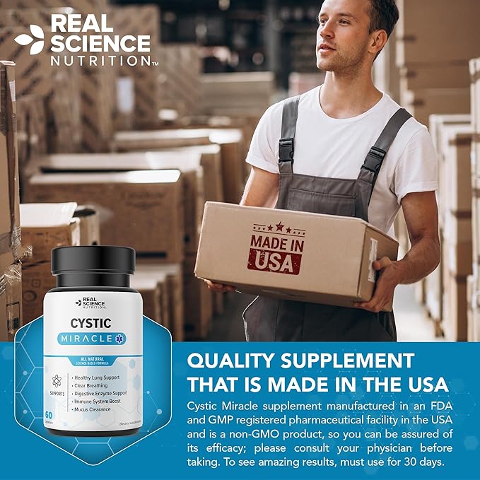 Offers Cystic Miracle - A Natural Supplement to Breathe Easier, Enhance Lung Health, and Improve Well-Being