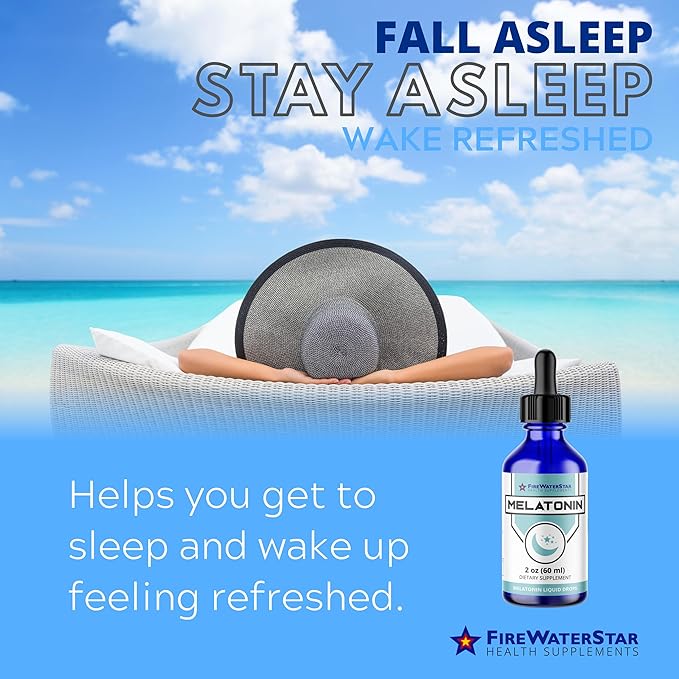 FWS Liquid Melatonin Drops for Adults and Kids - 99% Pure Bioactive Melatonin - Organic, Non-GMO, Vegan - Minimal Ingredients - Easy Adjustable Dosing - Helps to Promote Restful Sleep - 2oz