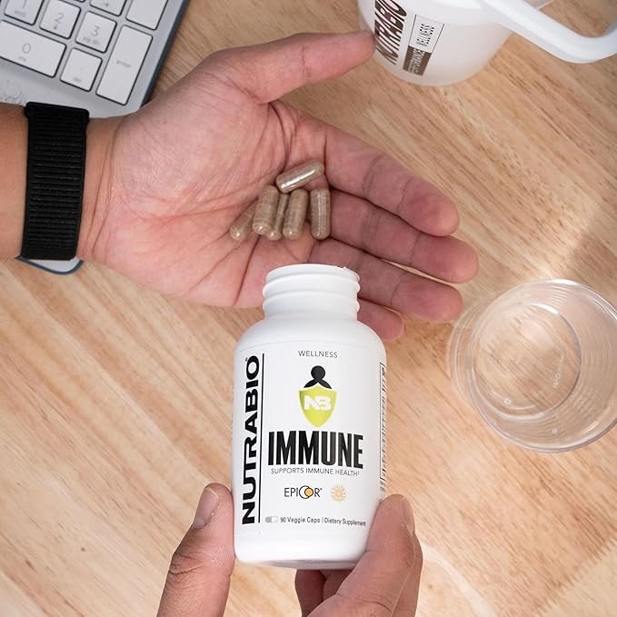 NutraBio Immune- Immune Support Supplement- Immunity Supplement- 90 Vegetable Capsules