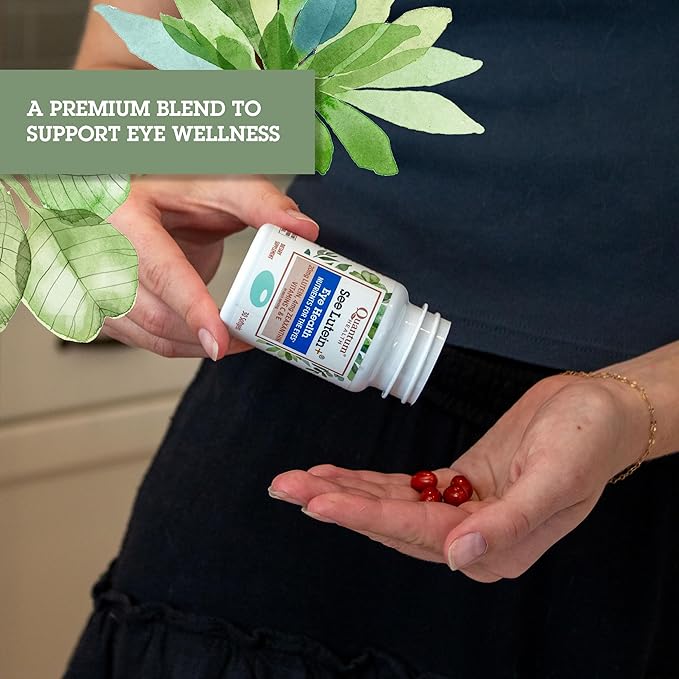 Quantum Health See Lutein+, Lutein & Zeaxanthin Eye Supplement, with Eye Vitamins C and E, Helps Maintain Overall Eye Health - 30 Softgels, 30-Day Supply
