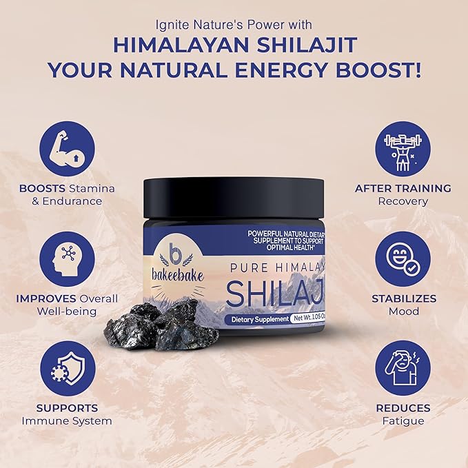 Shilajit Pure Himalayan Organic | Natural Resin with 85+ Trace Minerals | Shilajit for Men | Pure Shilajit Resin | Vegan-Friendly |Organic Shilajit