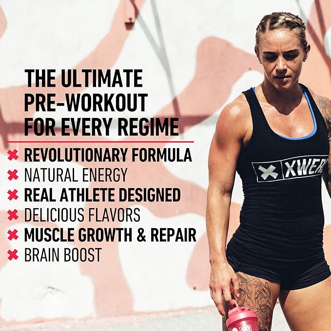 Xwerks Ignite Watermelon Pre Workout Powder, Natural Keto Pre-Workout for Women and Men with Explosive Energy, Gluten Free Preworkout Blend for Endurance Stamina, 150 mg Caffeine 30 Servings