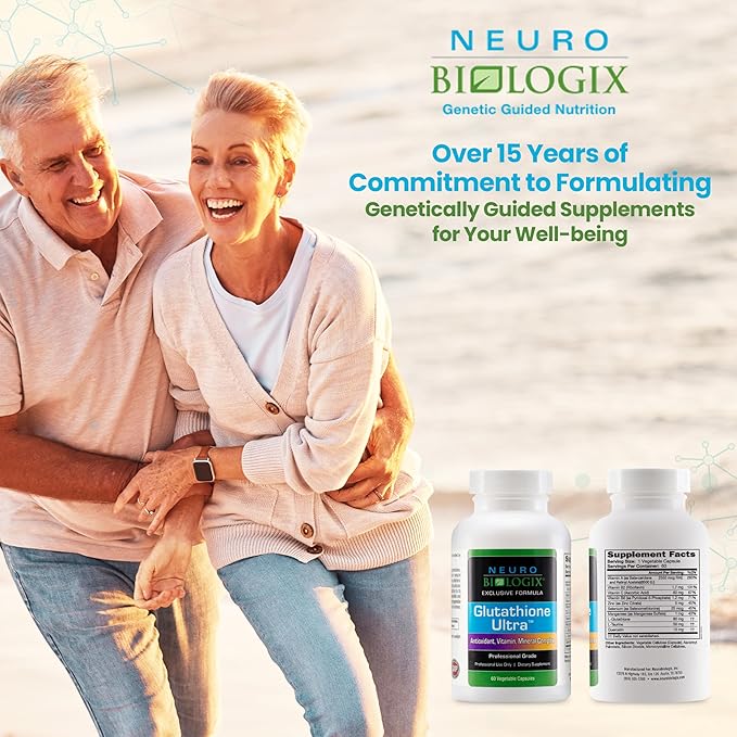 Glutathione Ultra Complex – Comprehensive Antioxidant Support for Detox & Immune System Function - Glutathione Supplement with L-glutathione, Quercetin, Zinc, Selenium & Vitamins A & C - 60 Capsules
