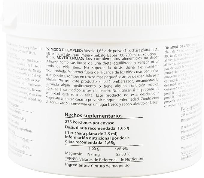 1 Pound Magnesium Chloride Hexahydrate | Pharmaceutical Grade Ingredients | Crystal Powder | Pure Ph. EUR., BP, USP, 100% | Heiltropfen®