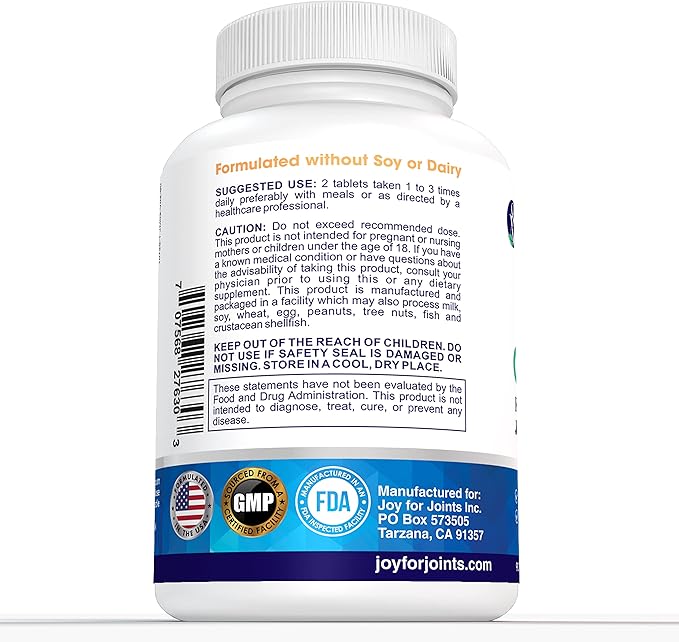 Advanced Joint Support and Relief, Antioxidants, Vitamins, Zinc, Copper and Green Lipped Mussel Extract, Made in USA, 90 Vegetable Tablets
