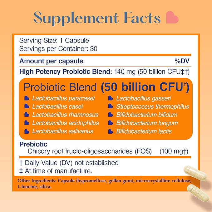 Lovebug Award Winning Maximum Strength | Rebuild & Restore Immune and Digestive Microbiome | 10 Clinically Studied Strains for Constipation, Diarrhea & Upset Stomach | 25 Billion CFU