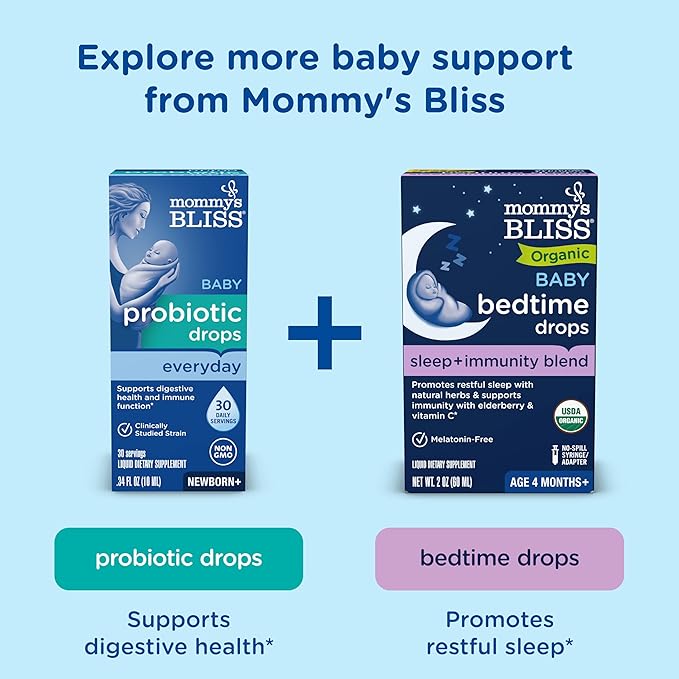 Mommy's Bliss Baby Multivitamin + Iron, Daily Essential Vitamins for Immune Support, Healthy Growth & Bone Development*, Age 2 Months+, 30 ml, Liquid