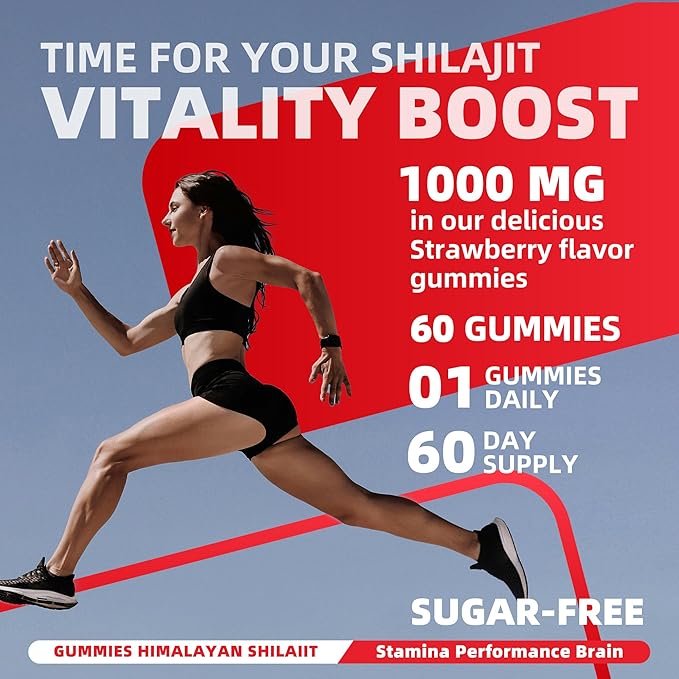 Pure Himalayan Shilajit Gummies for Men & Women - 100% Natural & Organic | 85+ Trace Minerals & Fulvic Acid | 60 Count | Individually Packaged