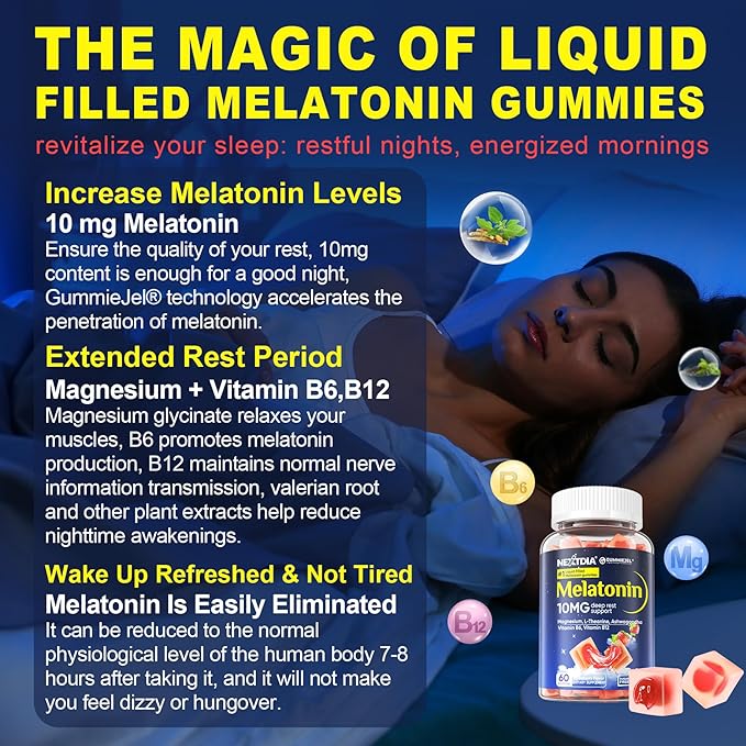 Omega 3, Melatonin Gummies, 3 Pack