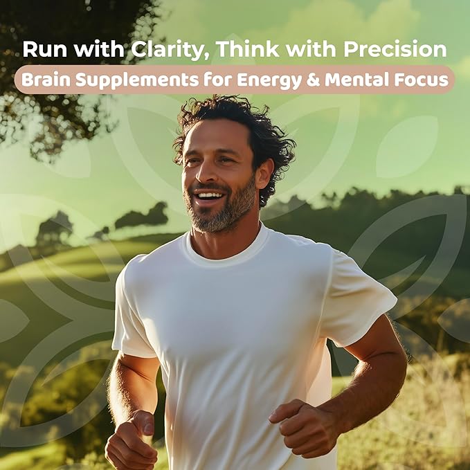 CogniCharge Brain Supplements for Memory, Focus & Clarity - with Bacopa Monnieri Extract, Guarana Powder, Niacin, L-Tyrosine, Alpha GPC, GABA & More - 3.63 Oz - 30 Servings - Cocoa Mist Flavor