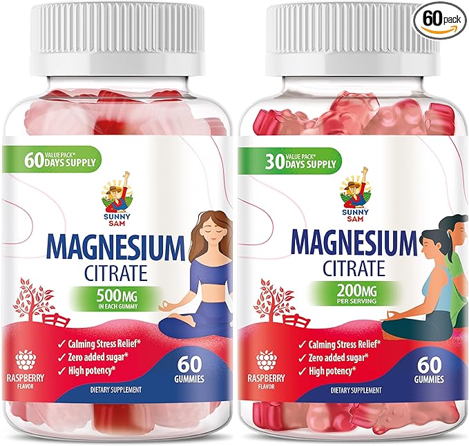 Magnesium 200mg & Magnesium 500mg for Adults
