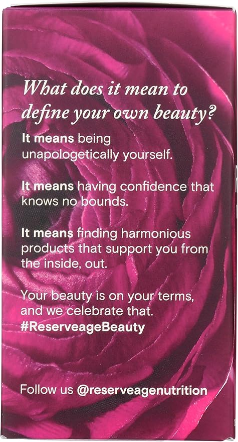 Reserveage Beauty, Resveratrol 500 mg with Pterostilbene, Antioxidant Supplement for Immune Support & Heart Health, Supports Healthy Aging, Paleo, Keto, 60 Capsules (60 Servings)