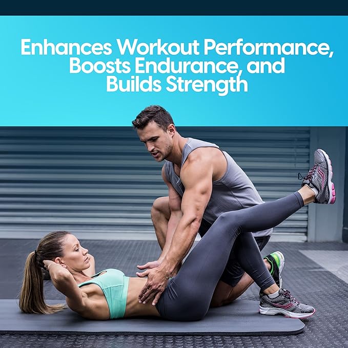 Creatine Fantastic 5g Creapure Creatine Plus 3g of myHMB for Increased Strength, Improved Muscle Growth, Enhanced Athletic Performance, and Extra Energy – 60 Servings, Unflavored