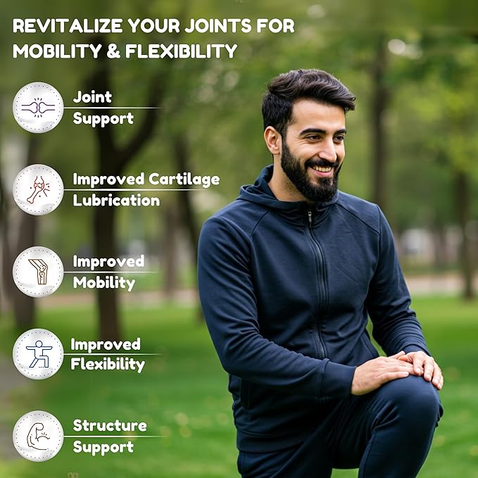 Halal Joint Support Supplement w/Glucosamine Chondroitin MSM | 2820mg 30 Servings | Non-GMO