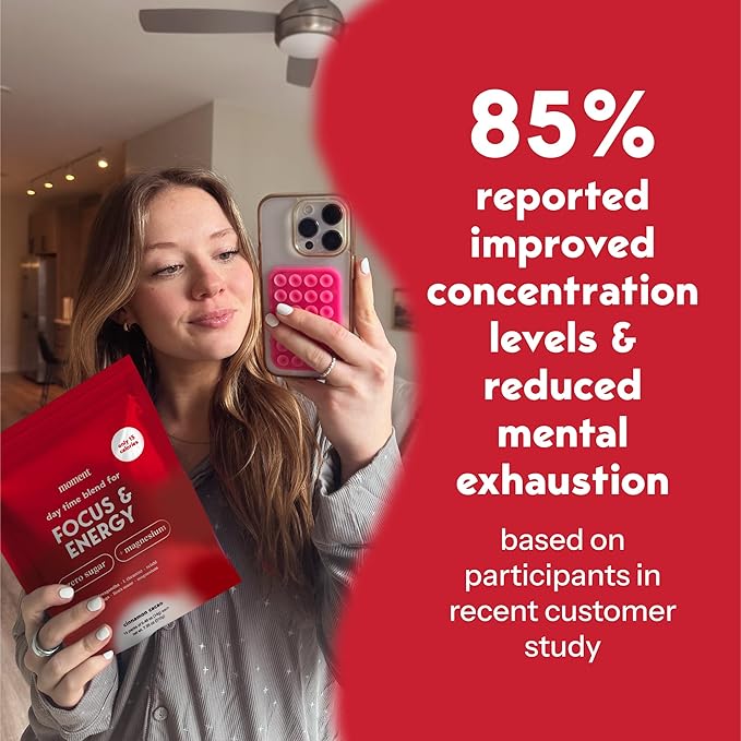 Moment Morning Energy Chai (SHARK TANK) | Coffee Alternative with Cacao, Adaptogens & Mushrooms | Zero Sugar Powder | Ashwagandha, Chaga, Lions Mane, L-theanine for Focus | Keto | 15 Servings