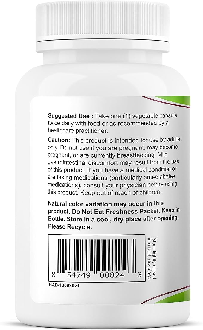 Health As It Ought To Be Fresh Berberine 450mg Supplement | Contains Only Berberine | No Preservatives | 120 Capsules
