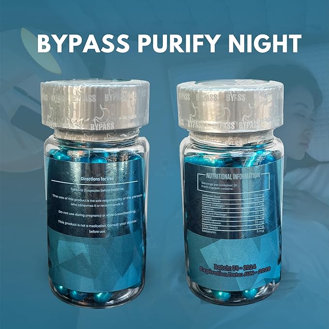 Bypass Duo Select & PURIFY - Quemá grasa de día y de Noche (Select 30caps) - (purify 60caps), Blue and Gold