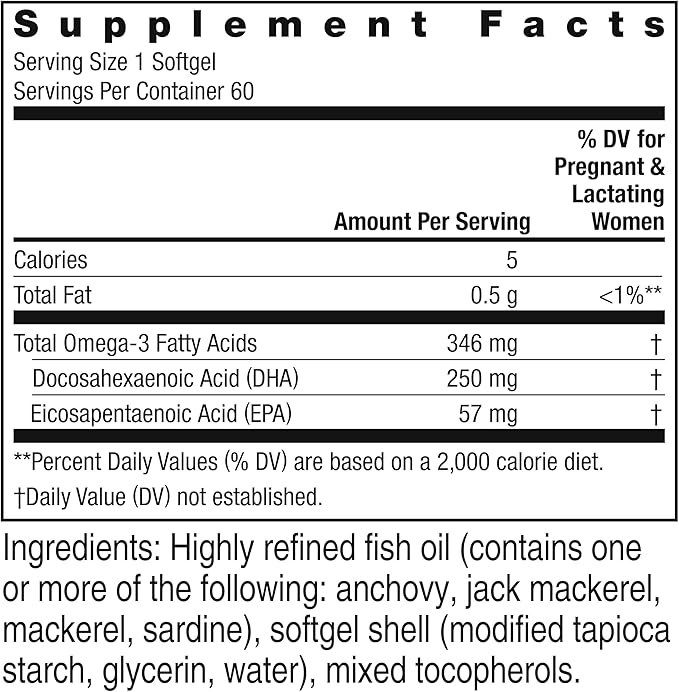 Rainbow Light - Prenatal Dha Smart Essentials, Omega-3 Fatty Acids- 60 Softgels