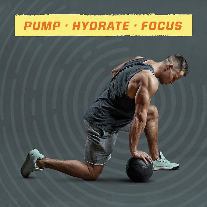 Sunwarrior Pre Workout Powder Energy Drink Non-Stim & Caffeine Free | Vegan Plant-Based Supplement | Pump Hydrate Focus Endurance & Strength Builder | Yuzu Mango Flavored 30 Serving Active Preworkout
