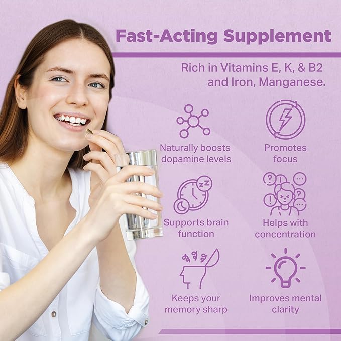 Strength & Spices Memory Booster and Focus Supplement with Ginkgo Biloba and 22 Super Ingredients, Plant-Based Brain Supplement for Memory, Clarity, and Alertness, 1000mg, 60 Capsules