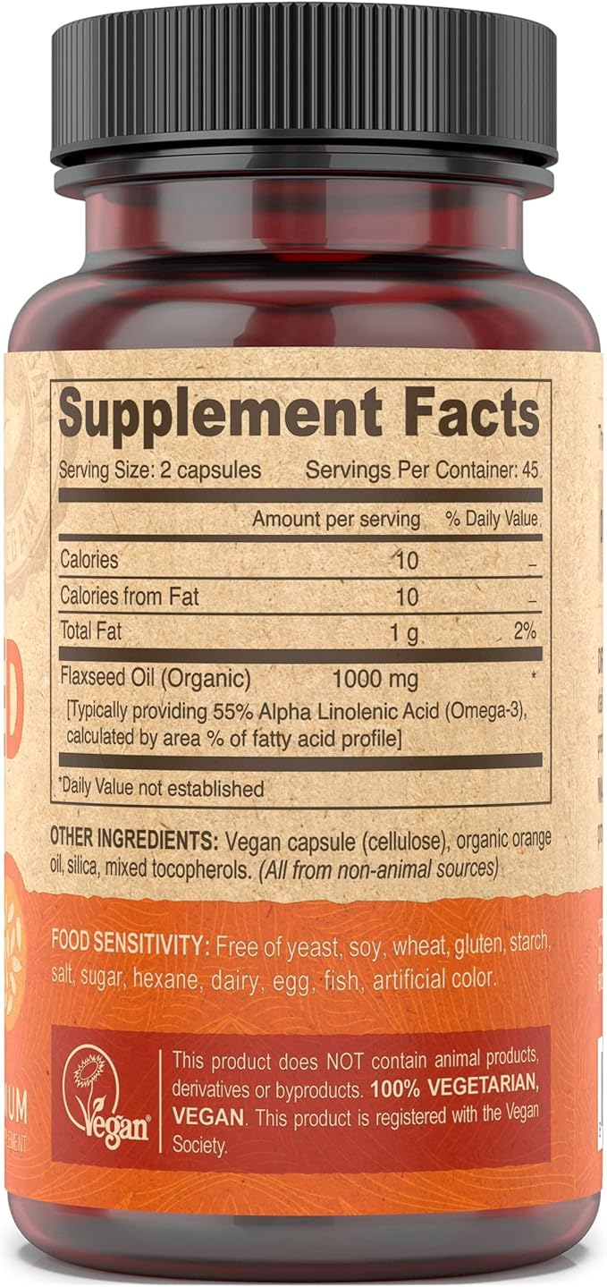 DEVA Vegan Flaxseed Oil - 90 Vcaps