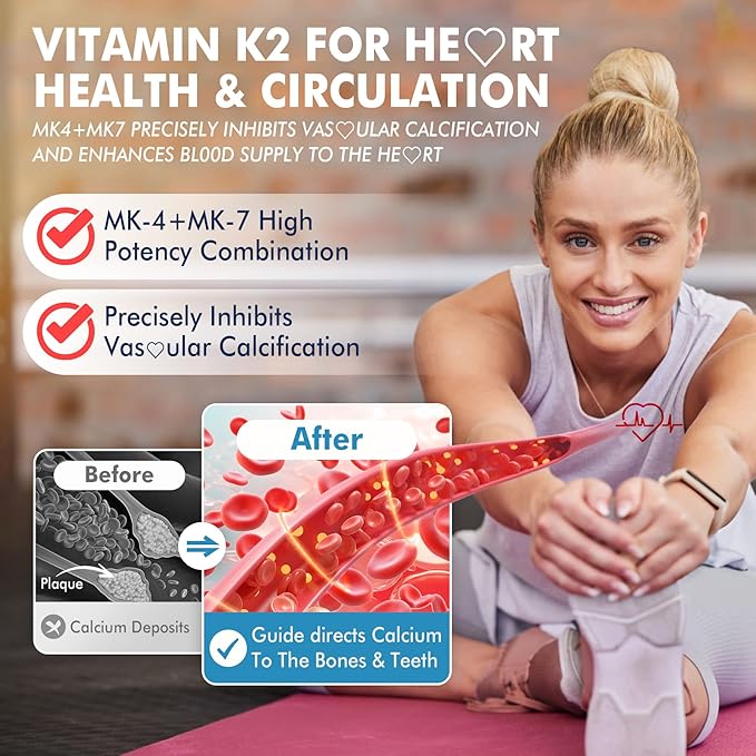 Bundle: Vitamin C + D3 + Zinc Gummies for Adults 50 + & Vitamin K2 Gummies