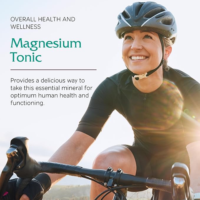 Vitanica Magnesium Tonic, Liquid Magnesium Bisglycinate Chelate 300 mg with Vitamin B6, Dr Formulated Supplement, Orange Flavor, Vegan, Gluten Free and Non-GMO,16 fl oz