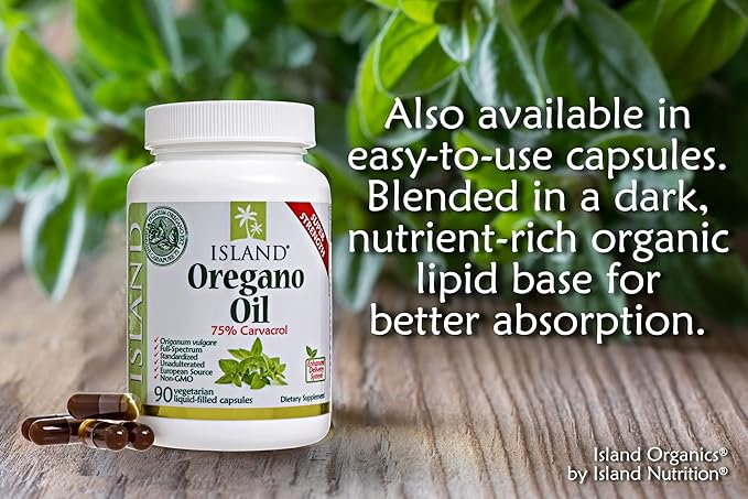 Oregano Oil Organic Liquid Drops - 100% Pure & Undiluted - USDA-Certified Organic (1 oz) 75% Carvacrol - Grown in Spain - Immune Support Supplement with Oil of Oregano.