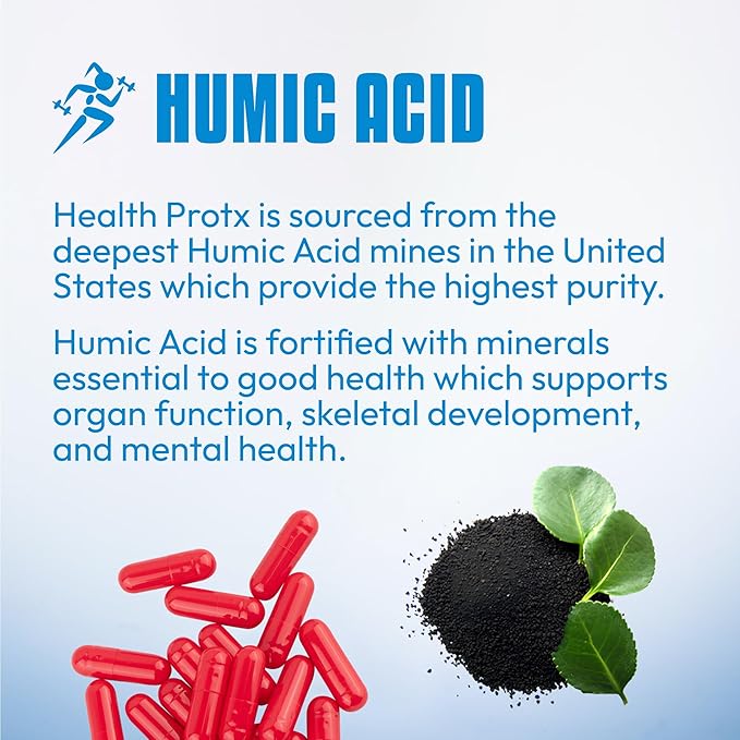 Immune Support, Humic Acid & Amino Acid Blend Supplement, 30 Vegetable Capsules, Advanced Immune Support Formula