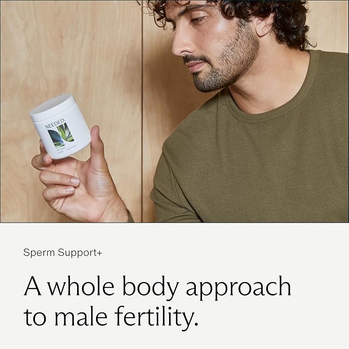 Needed. Sperm Support - Fertility Supplements for Men - Clinically Studied Botanical Ingredients for A Whole Body Approach to Male Fertility - Prenatal Vitamins - 60 Capsules, 30 Day Supply