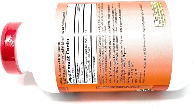 KIRKLAND Signature Vitamin C 1000 mg., 500 Tablets