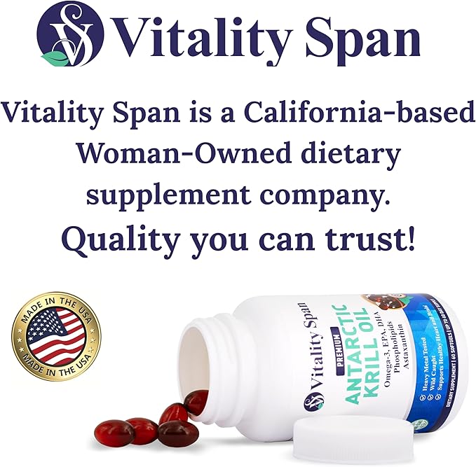 Antarctic Krill Oil Omega 3 Astaxanthin Choline DHA EPA, Superior Absorption, Extra Strength, No Fish Oil Aftertaste, Heavy Metal Tested, Small Size softgels 500mg