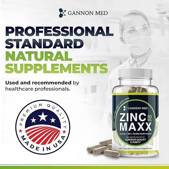 Zinc Supplements - Immunity + Skin + Reproductive Health Minerals - Zinc Chelate Immune Booster for Kids & Adults (2 Pack, Zinc MAXX)