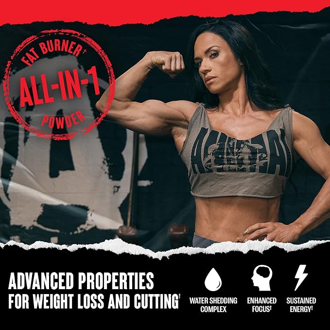 Animal Cuts Thermogenic Fat Burner Powder - Weight Loss for Women and Men for Metabolism, Energy, Focus, and Nootropic Brain Support with Ketones Appetite Suppressant - Blue Ice Pop Flavor
