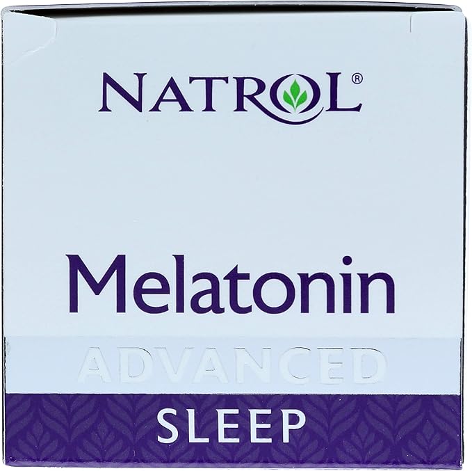 Natrol Sleep Advanced Melatonin Time Release Tablets, Nighttime Sleep Aid, 10mg, 60 Count (Pack of 2)