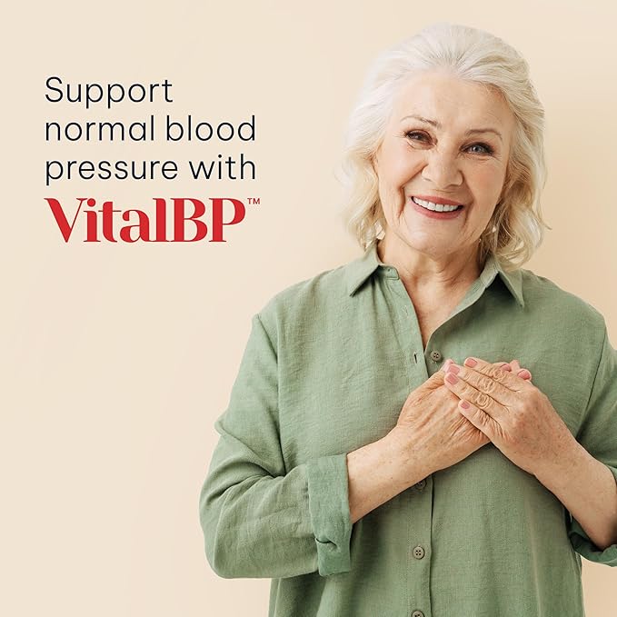 Vital BP - Support for Normal Blood Pressure - Supports Blood Flow & Arteries - with CoQ10, L-Citrulline, and K2 & D3-60 Capsules