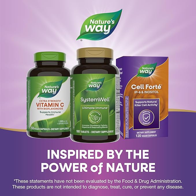 Nature's Way Systemwell Ultimate Immune*, with Vitamins C, A, D, Zinc, Selenium, Multi-System Botanical Blends Including Immune, Respiratory, Digestive, & Circulatory, 180 Tablets (Packaging May Vary)