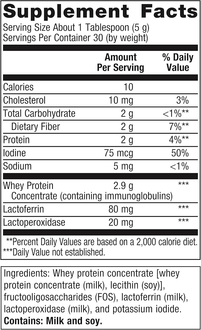 Metagenics Probioplex Intensive Care - Prebiotic Powder - Intestinal Immune System Support* - with Lactoferrin & Lactoperoxidase - Gluten-Free & Non-GMO - 5.29 oz