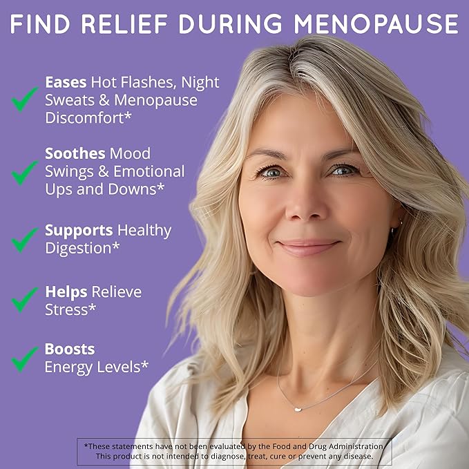 Menopause Supplements for Women – DIM Supplement + Probiotics | Estrogen Metabolism & Hormone Balance Support | Perimenopause Relief | Hot Flashes, Mood Swings & Night Sweats | Dong Quai | 60 Ct