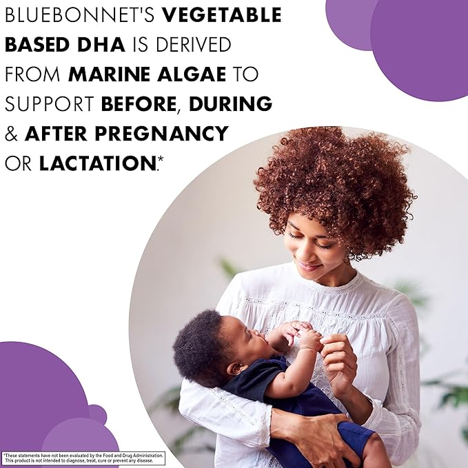 BlueBonnet Early Promise Prenatal Gentle DHA 200 mg Vegetable Capsules, 60 Count ('743715001794)