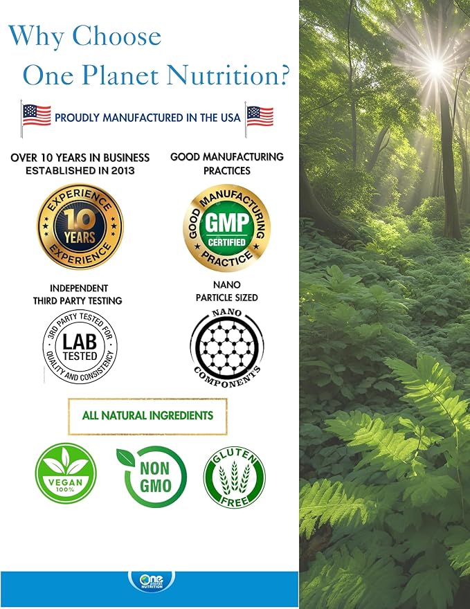 Nano Gotu Kola Powder 8 oz (227 Servings), Gotu Kola Extract, Nano for Enhanced Absorption, Enhances Brain Function & Collagen Synthesis, Non-GMO, Vegan, Gluten-Free