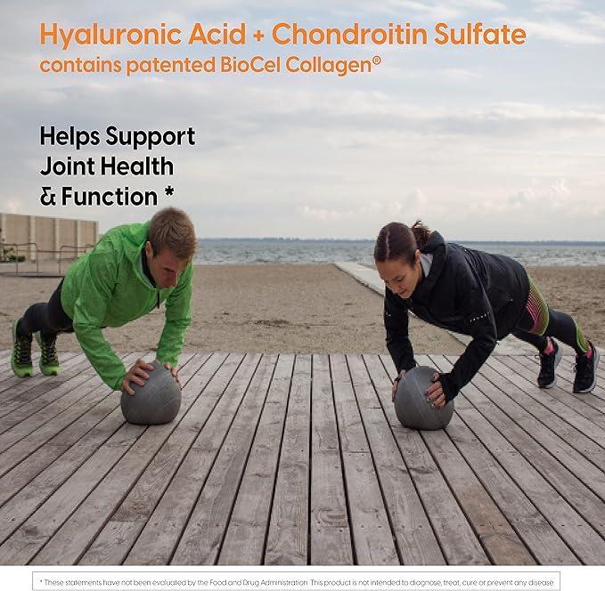 Doctor's Best Hyaluronic Acid with Chondroitin Sulfate, featuring BioCell Collagen, Non-GMO, Gluten Free, Soy Free, Joint Support