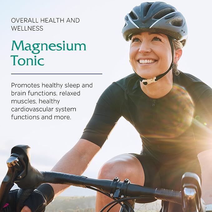 Vitanica Magnesium Tonic - Brain Health Supplement with Vitamin B6 - Liquid Magnesium Supplement, Brain Health, Muscle Support & Heart Health - Pro Logo - Orange, 16 Fl Oz