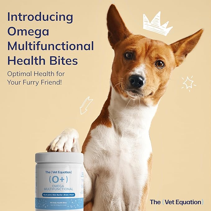 Omega Multifunctional for Dogs – Duck-Flavored, 90 Chews – with Marine Sourced Omega-3s – Supports Joint, Skin, Coat & Immune Health