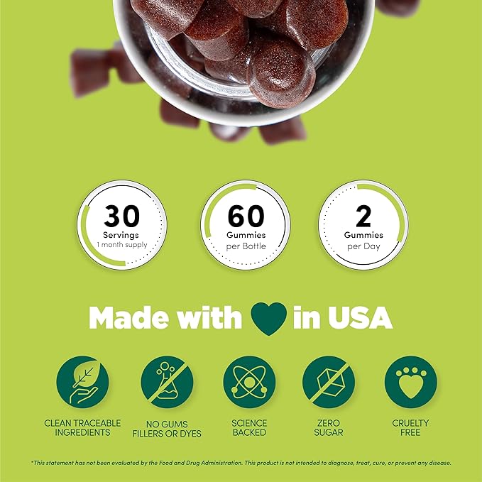 Magic Mushroom Gummies for Adults I Veg Low Carb Lion's Mane Supplement I Mushroom Supplement | Chaga Cordyceps Shiitake | Cognitive & Immune Support Boost Energy Focus Mood | 30 Days Supply