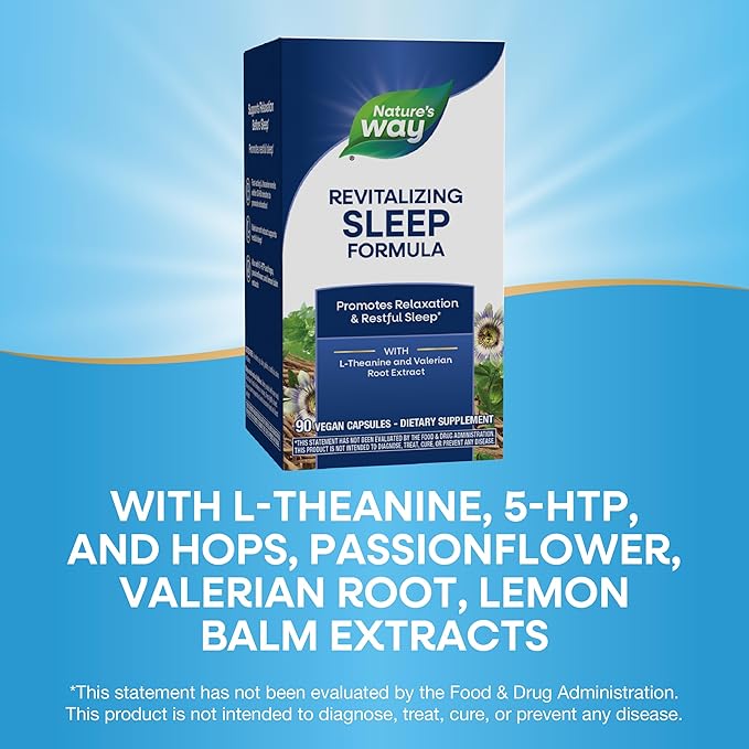 Nature's Way Fatigued to Fantastic! Revitalizing Sleep Formula, Promotes Restful Sleep*, 90 Capsules