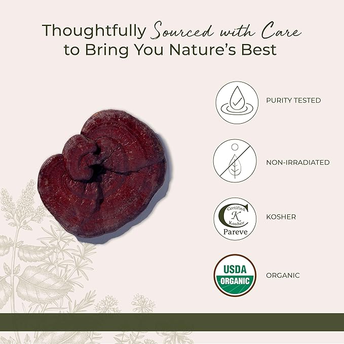Organic Red Reishi Mushrooms