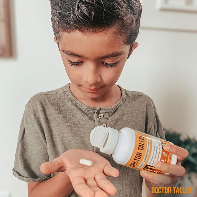 NuBest Doctor Taller - Height Growth Formula - Supports Height Growth and Immunity - Keto with Calcium, Vitamin D3, Vitamin K2, Amino Acids & Herbs for Children (8+) - 3 Pack | 3 Month Supply
