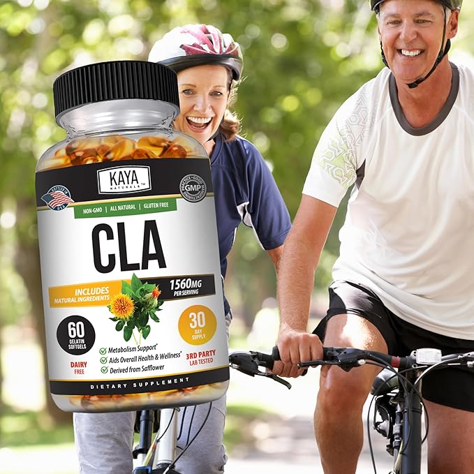 Kaya Naturals CLA Capsules – Conjugated Linoleic Acid – Non-GMO & Gluten-Free (60 Count (Pack of 1))